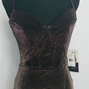 Love, Nickie Lew Copper Fitted Dress NWT
